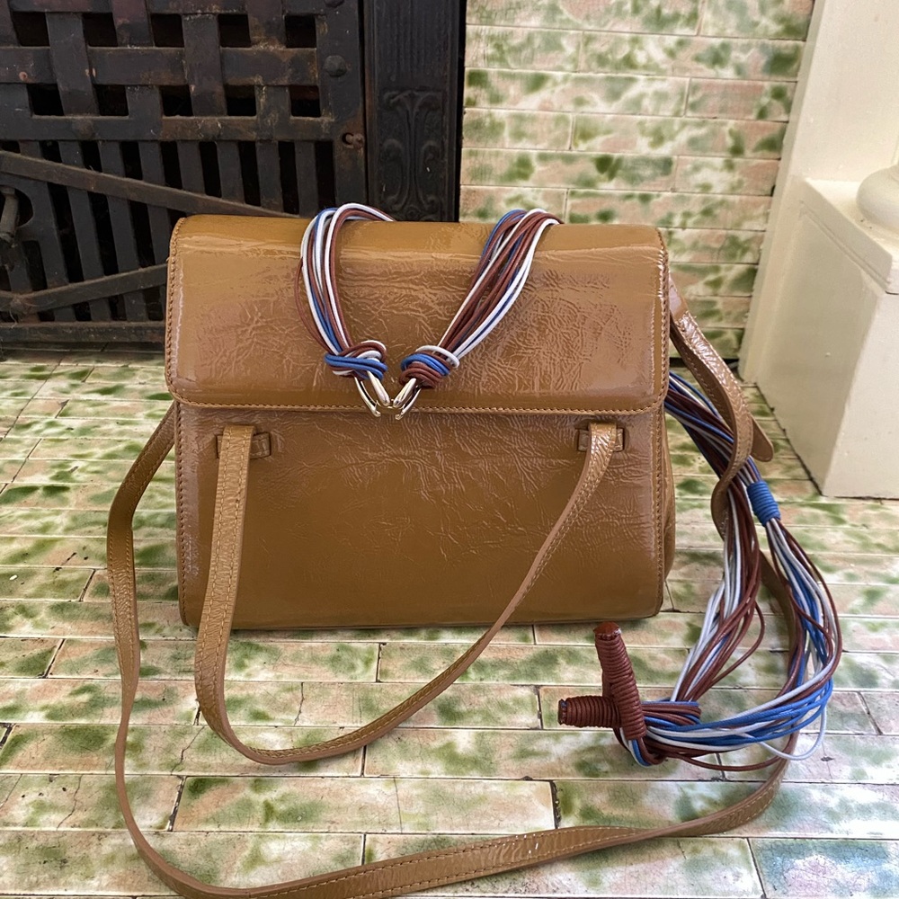 Maryam Nassir Zadeh Marlow Crossbody Bag  in Toffee with belt